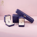 RTS Premium Ring Box Packaging Luxury Leather Jewelry Box Packaging Custom logo Necklace Box for Jewellery