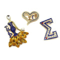 Customize Name Sorority Sigma Gamma Rho Inspired Letter Brooch Lapel Pins for Greek Sorority Fraternity Jewelry Brooch for Women