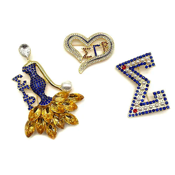 Customize Name Sorority Sigma Gamma Rho Inspired Letter Brooch Lapel Pins for Greek Sorority Fraternity Jewelry Brooch for Women