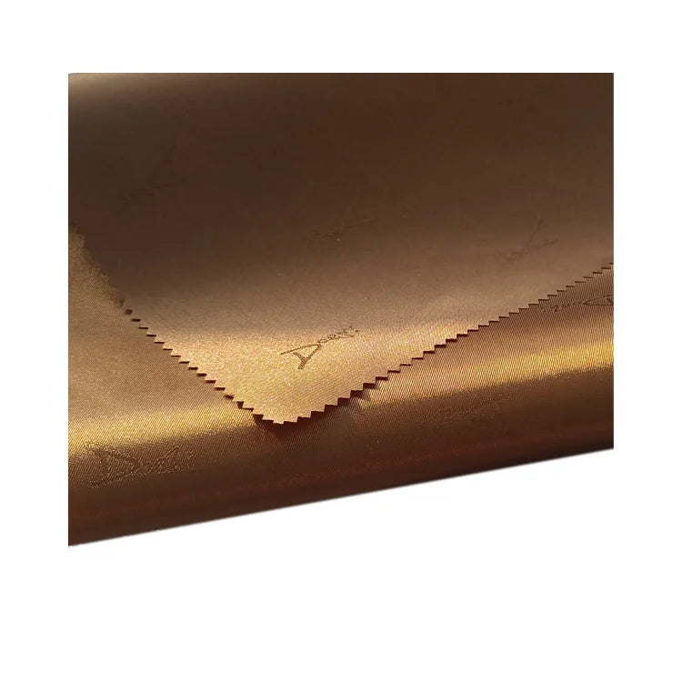 Available100% Polyester Custom Alphabet Logo Jacquard Lining Fabric