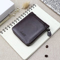 Wallet Men PU Leather Short Wallet Vintage Pu Leather Casual Man Wallets Purse Standard Card Holders