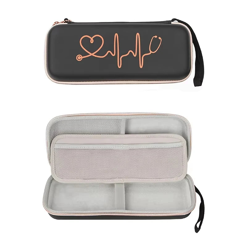 Custom Logo Eva Hard Shell Stethoscope Case Travel Home Protective Fist-Aid Box Medical Kit Chest Emergency Doctor Carrying Bag