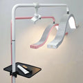 Fosoto 30inch Cloud Moon Lamp Floor Led Half Moon Ring Light With Rhinestones Salon Lash Light for Eyelash Makeup Tattoo