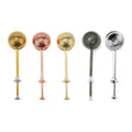 Rose Gold 304 Stainless Steel Tea Ball Infuser Strainer Filter With Long Handle for Loose Leaf Tea