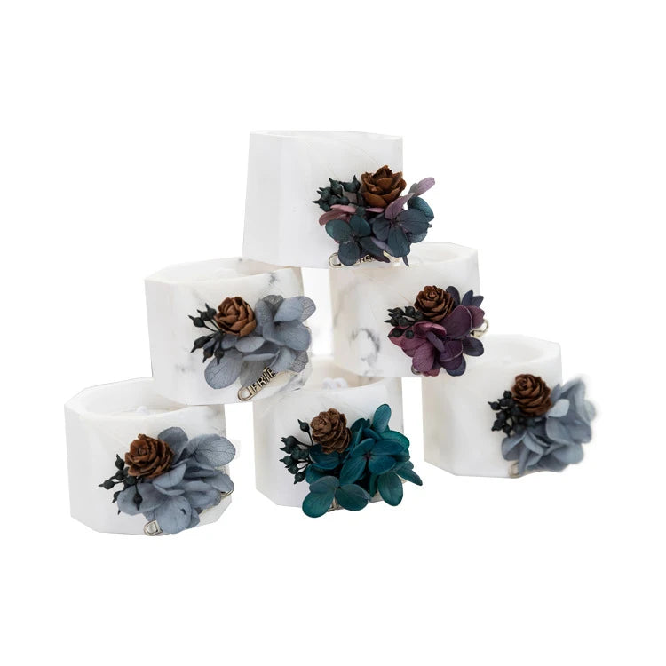 Creative Gypsum Cup Gift Box Luxury Scented Christmas Art Candle Made of Soy Wax for Valentine's Day