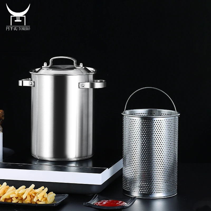 Vegetable Asparagus Steamer Pot with Inner Steamer Basket Stainless Stockpot Pasta Cooker Steamer