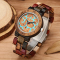 Fenyi Wholesale Hot Sale New Unique Design Fashion Retro Business Casual Wooden Glass Quartz Watch for Girls Ladies Women Luxury
