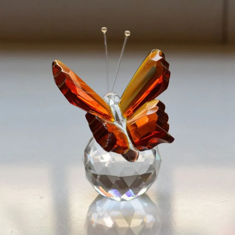 WZ Beautiful butterfly Crystal Purple Wedding Favors Butterfly Figurine Crystal butterfly  Paperweight for Wedding Gifts