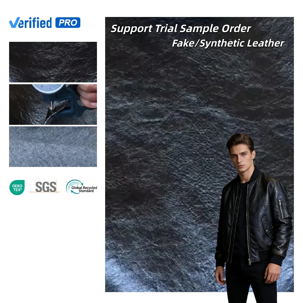 PFAS FREE Embossing PU Leather Fabric Manufacturer Shiny Waterproof Patent Rexine Leather Customized Color Rayon Dresses Gloves