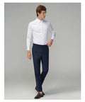 French White Shirt Men's Long-sleeved Best Man and Groom Wedding Dress Slim Cufflinks Cotton Shirt