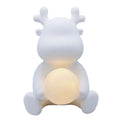 2023 New Wholesale Enamel White Fluid Rabbit Cartoon Animal Ornaments for Creative Painting Graffiti Fluid Bear With Night Light
