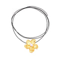 New Fashion Bohemian Metal Gold Color Pearl Flower Star Pendant Earring Choker Necklace Set Women Jewelry Gift