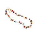 G.T 2022 Factory Wholesale Bohemian Colorful Gravel Pearl Necklace Handmade Chakra Stone Necklace for Women