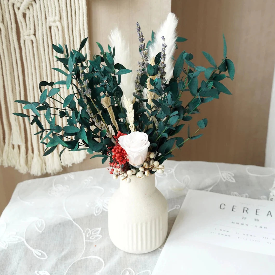 Every Love Natural Dried Flowers Pampas Grass 85 Stems Assorted for Vase Boho Home Decor Ideal for Wedding Decoration