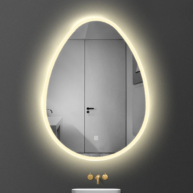 OEM ODM Custom Irregular LED Bathroom Mirror Anti Fog Dimmable Smart Mirror Manufacturer Wholesale