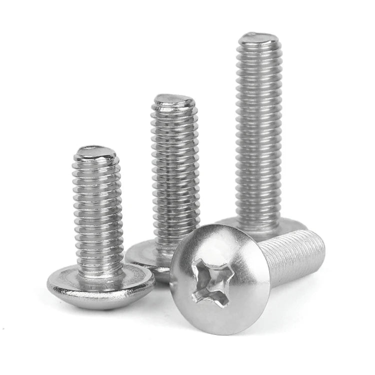 M2 M2.5 M3 M4 M5 M6 M8 JIS B1111 304 Stainless Steel A2 Phillips Mushroom Truss Head Machine Screws MegaBDM