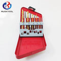 10Pcs Hand Tools Broken Easy Out Drill Remove Tool and Left Hand Twist Spiral Drill Bit Screw Extractor Set MegaBDM