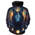 Fitspi 3d Wolf Hoodies Men Hooded Animal Wolf Printed Hoodie Sweatshirts Tracksuits Man Women Jackets Funny Hoody Dropshipping