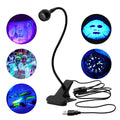 E-18th Mini UV Gel Curing Lamp LED Ultraviolet Nail Dryer with USB for DIY Nail Art & Medical Product Detection
