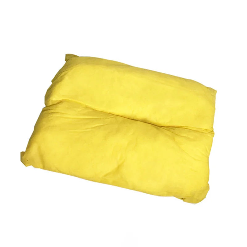 Free Sample Large 40*50cm Yellow Environmental Chemical Absorbent Pillow Spill Liquid Only Absorb Cushion Oilspillpro CHA-PI4050