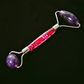 Huiying Direct manufacturer crystal flower handle amethyst roller