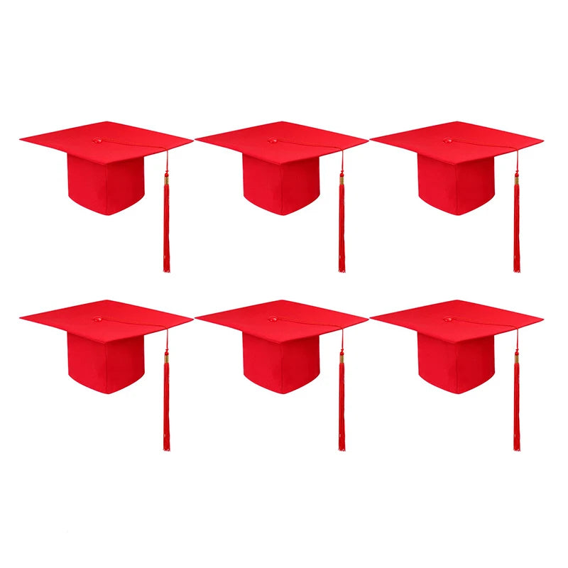 2025 Unisex Matte Adult Adjustable High Quality Graduation Cap Hot Selling Custom Design Tassel Adult Matte Promotional Cap