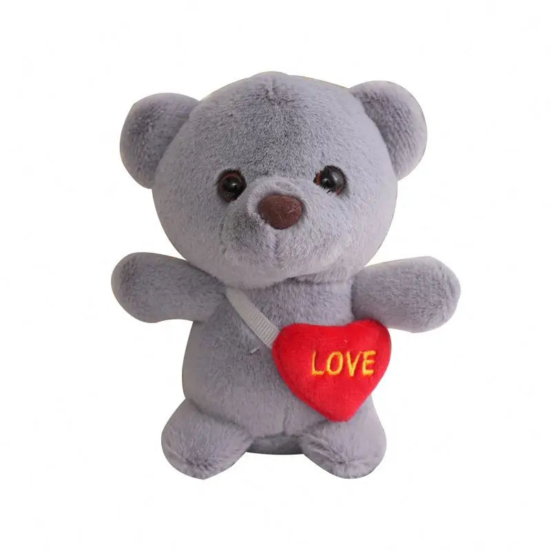 Kawaii Teddy Bear Plush Keychain Cute Bear Doll Bag Pendants Rabbit Dog Keychains Stuffed Toys Animals Key Chain Girls Kids Gift