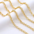 Wholesale 14K Gold Plated 2mm 3mm 4mm 5.5mm 8mm 10mm Chain for Jewelry Making