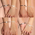 Fashion Double String Forever love Letter Bracelet Jewelry love Heart Matching Couples Bracelet