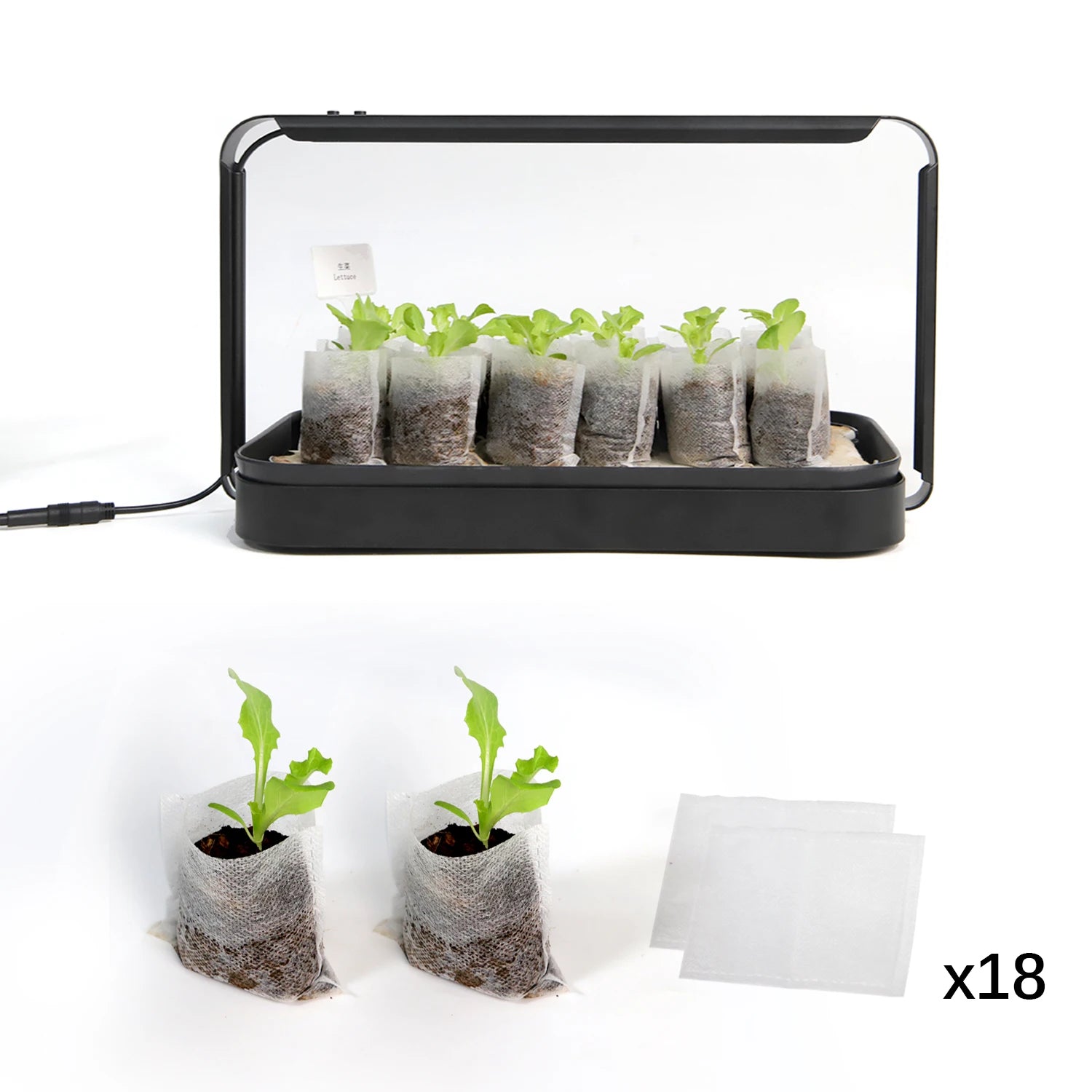 Smart Garden Desk Plant Microgreen Seeds Germination System for Home Use