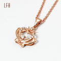 Fashion 18k Real Gold Necklace Diamond Crown Pendant Necklace Jewelry Real Gold Jewelry 18k with Certificate