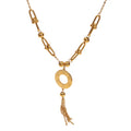 Women's Fashion Chain Gold Pendant Necklace Fine Jewelry Designs 18K Gold Plated Stainless Steel Chains Necklace