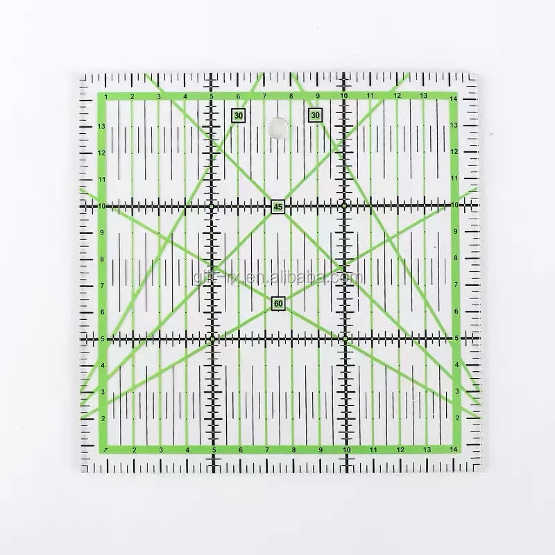 Clear Acrylic Square Patchwork Sewing Design Rulers Straight Plastic Token Use