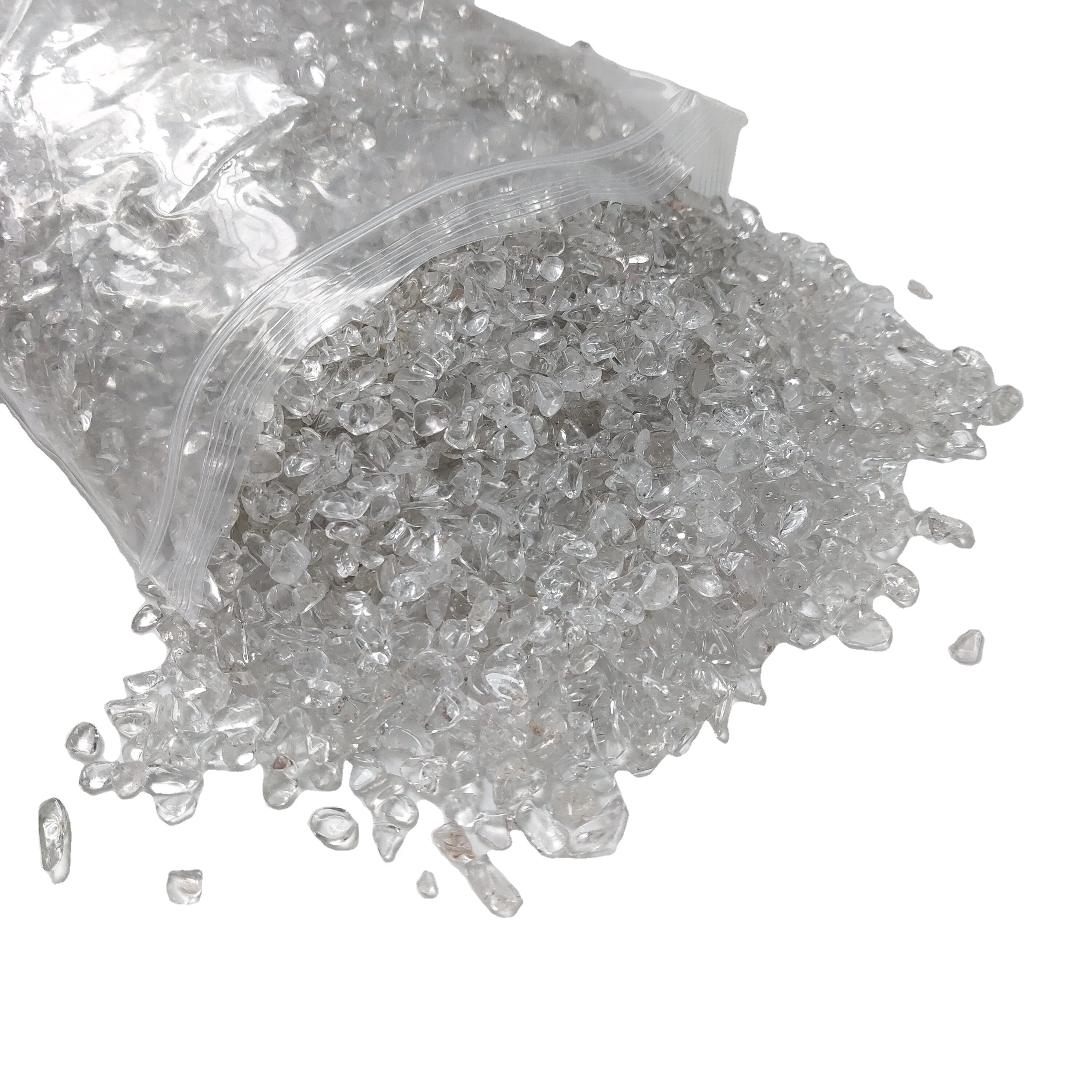 Natural Round Quartz Polished Crystal Gravel clear Good Quality Tumble Chips for Wholesale