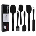 6 Piece Multicolor Non-stick Silicone Spatula Heat Resistant Kitchen Silicone Pastry Scraper Spatula Food Grade Baking Tools
