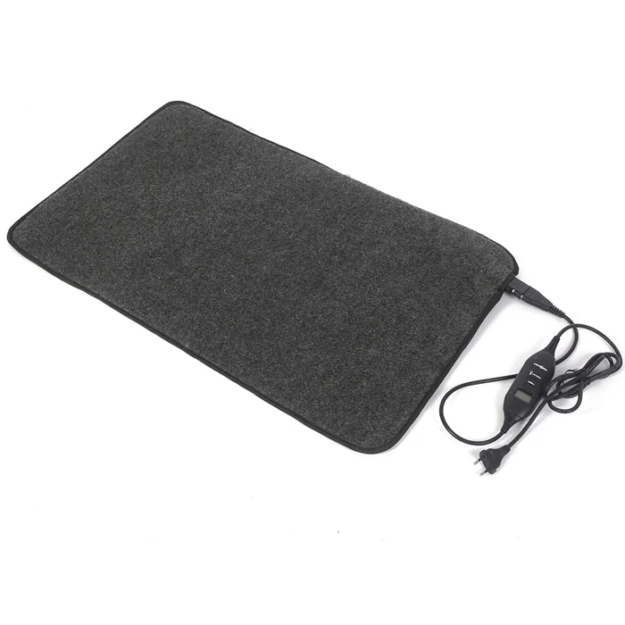 Under-Desk Electric Foot Heater with LCD Control - Portable Foot Warmer with Adjustable Heat for Office & Home