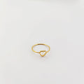 For Valentines Day Gift Ring 2024 Heart Shape Ring 18K Gold Couple Stainless Steel Forever Love Ring Fashion Jewelry