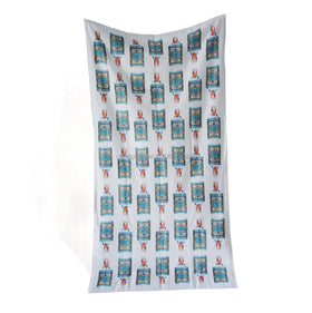 China Manufacture Cheap Promotional Custom Sublimation Printed Cotton Polyester Beach Towel