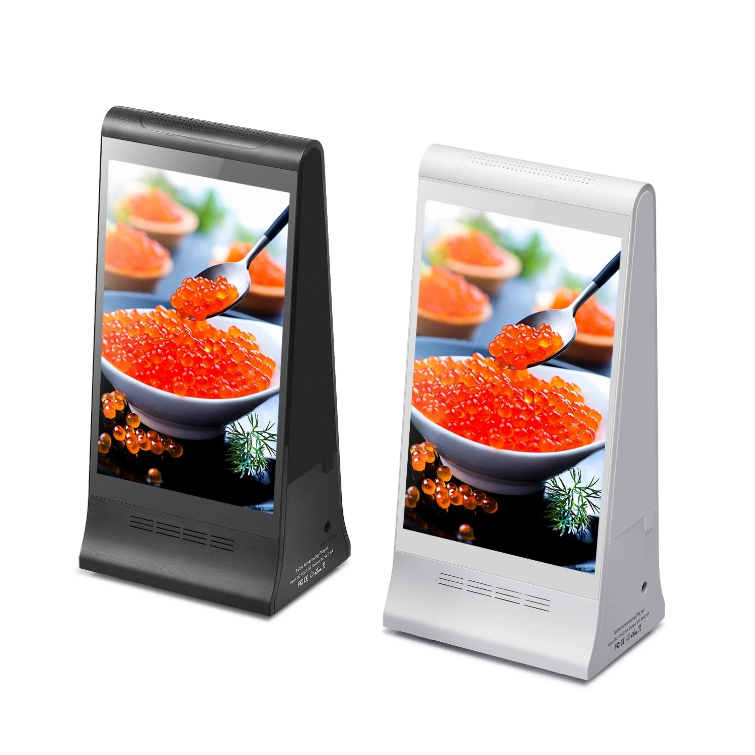 FYD-868Plus RK3568 HD 8 Inch Double SidedTable Menu Display with Wifi Cloud Base WeADS APP
