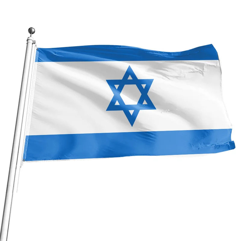 Manufactory Hot Sale High Quality Israel Country Flag Banners 3x5ft Size Exquisite Polyester World Flags