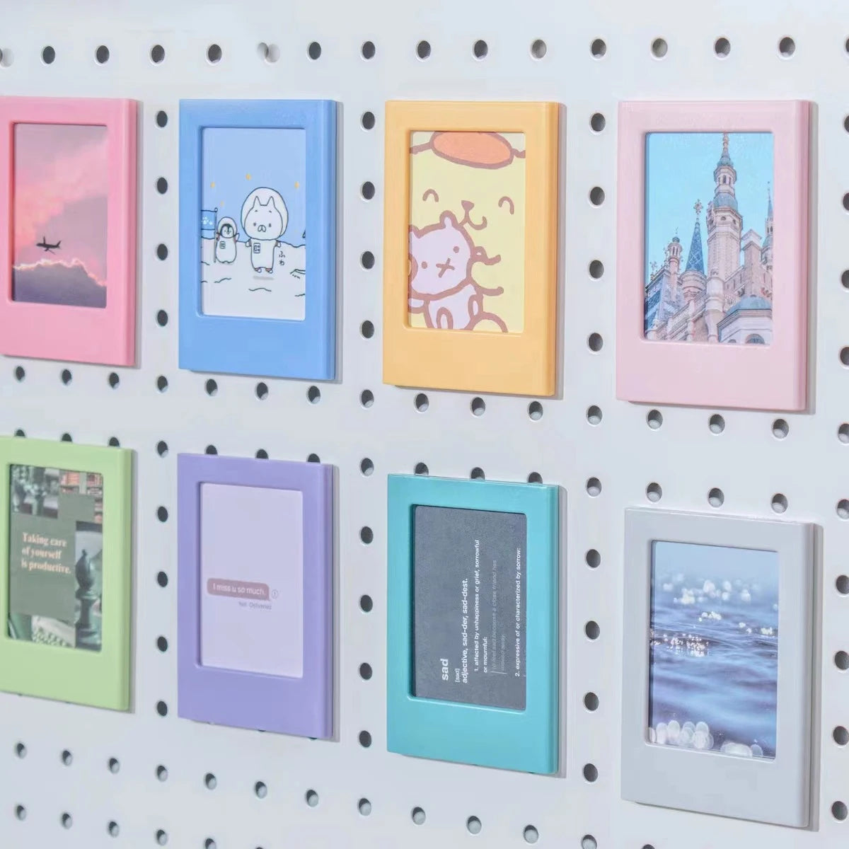 2x3 Custom Plastic Refrigerator Magnet Mini Polaroid Instax Acrylic Picture Frame