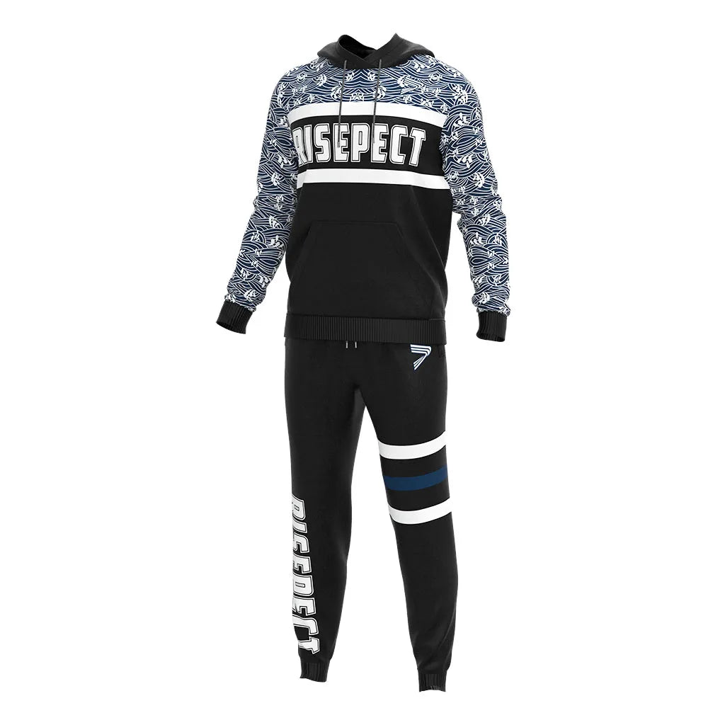 Wholesale Oversize Printing Polyester Sublimation  Mens Sweatshirt Set Tracksuit Custom Men'S Hoodies Sets Gym