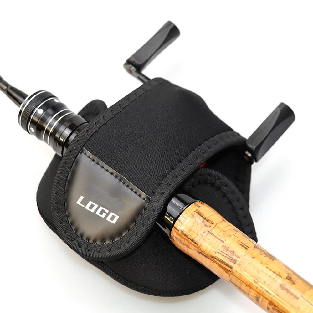Thickened Neoprene with logo Luya Wheel Protective Cover Fishing Gear Supplies Water Drop Wheel Bag Fishing Wheel Bag