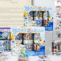 6 Rolls/box  Mountain Clear Tape Set Box Vintage PET Tape Theme DIY Handbook Collage Decorative Stickers