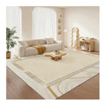 Modern Nordic Light Brown Beige Plush Carpet Golden Luxury Non-slip Rug Living Room Carpet