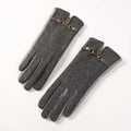 Fashion Ladies Thermal Warm Party Daily Use Business Winter Touch Screen Girls Wool Gloves