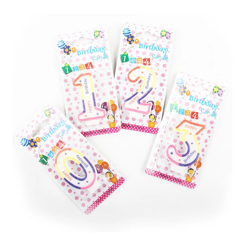 Creation Custom Birthday Numbers Candles Party Kids Birthday Candle Bulk for Party and Decoration