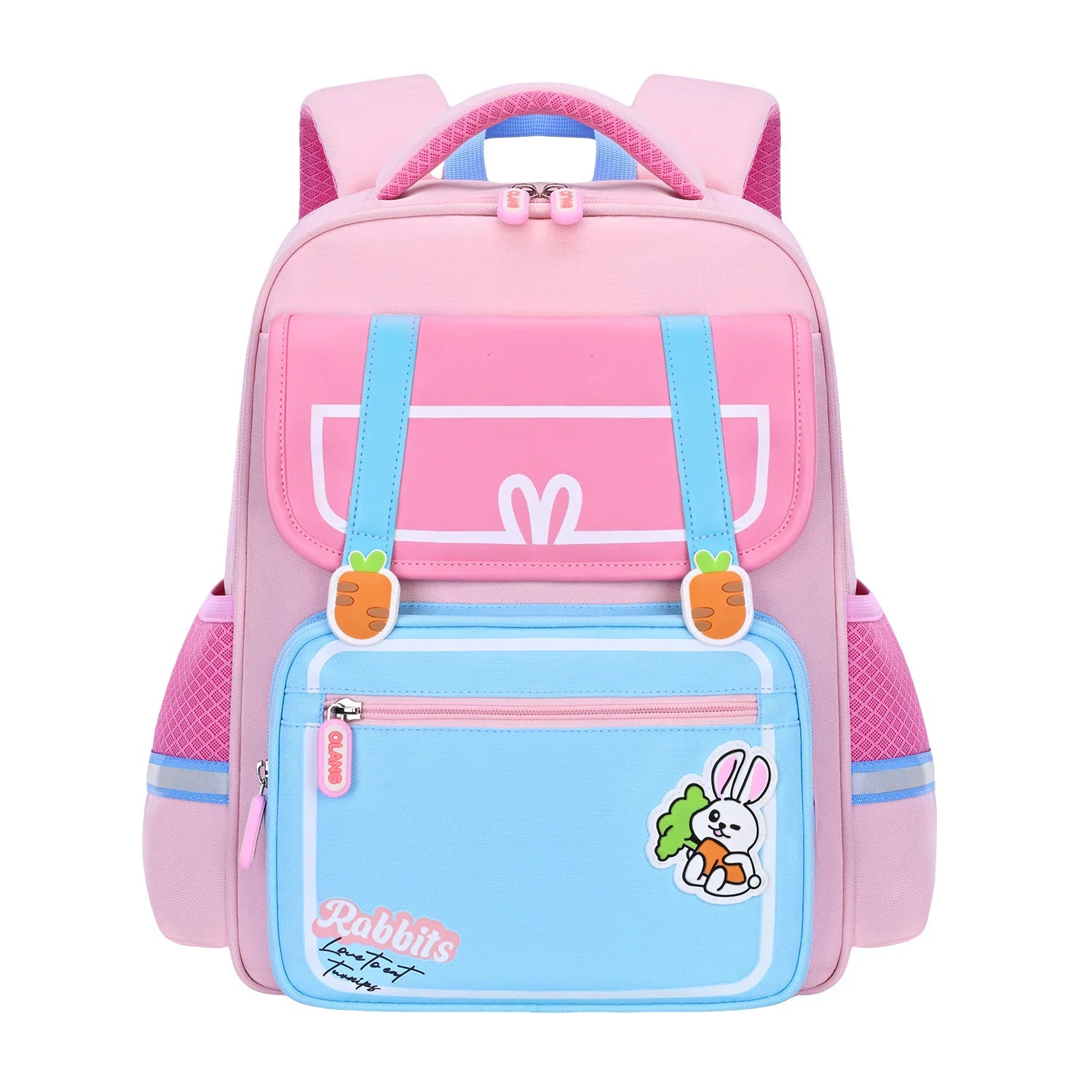 New Fashion Color Matching Schoolbag Lovely Children's Bag Boys and Girls 1-3-6 Grade Large Capacity Student Backpack