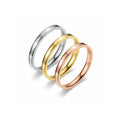 Fashion Design Personality Ring Hand Accessories for All Matching Couple Stainless Steel Wedding Commitment Holiday Gift