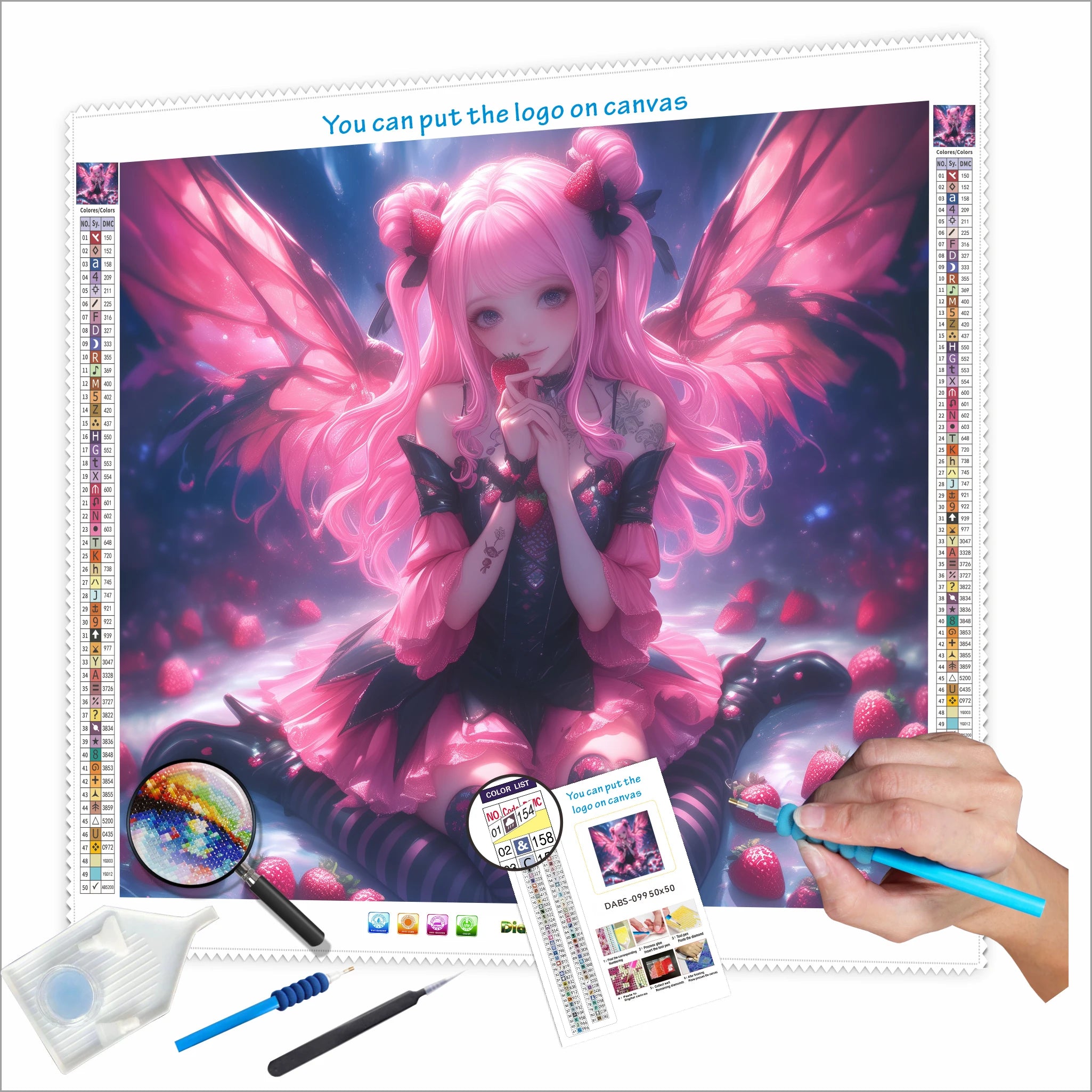 N-2124 Custom DIY 5D Portrait Painting Kit Diamond Art Print Full Drill Diamond Painting Kits
